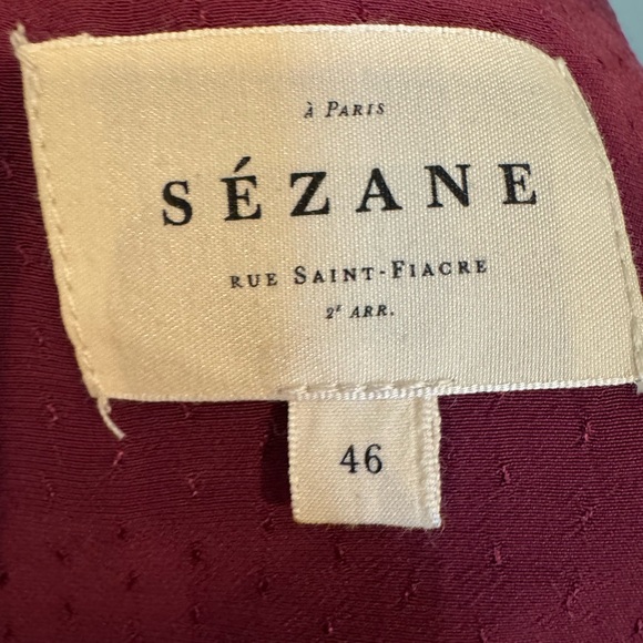 SÉZANE Abélia Blouse size 46 NWOT - Picture 15 of 15